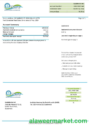 Hong Kong CLP Power Hong Kong Limited business utility bill template in Word and PDF formats